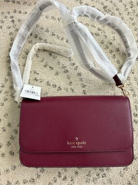Brand NEW with Tags, Kate Spade Madison crossbody in blackberry